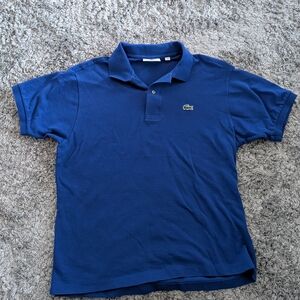 Lacoste Blue Polo Shirt Classic Pique Design